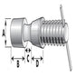 65.01.00 PTO Quick Release Pin Assembly Fits Walterscheid