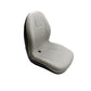 SEQ90-0571-AIC Ultra-High Back Plastic Pan Seat-Gray