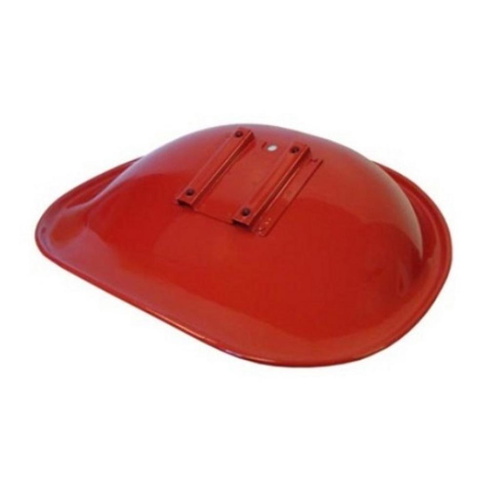 SEQ90-0224-AIC Red & White Vinyl Steel Pan Seat